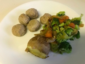 Vegetable Medley on dinner plate