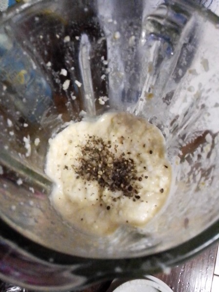 blended corn with salt & pepper