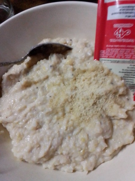 added seasoning to bowl