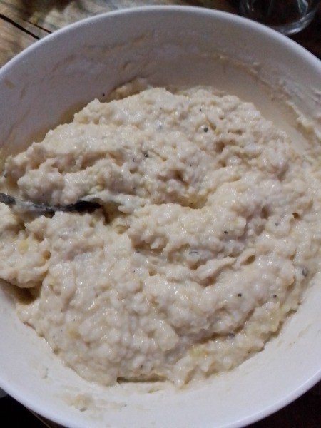 Savory Corn Patties batter