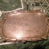 Determining the Value of a Silver Tray - ornate serving tray with handles