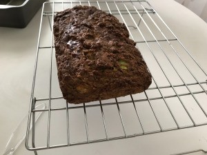 baked Zucchini Bread on rack