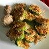 Baked Zucchini on plate