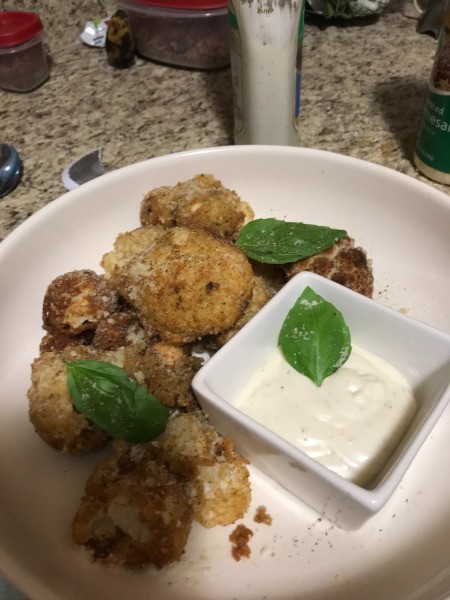 Deep Fried Cauliflower Appetizer