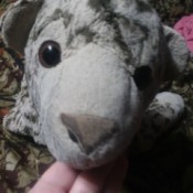 Identifying an Old Stuffed Animal - worn stuffy perhaps a leopard