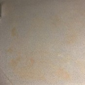 Removing a Stain on a Laminate Countertop - orange stains on laminate countertop