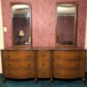Value of American of Martinsville Bedroom Furniture - dresser with two mirrors and 3 drawer sets