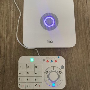 A Ring alarm system's keypad.