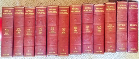 Value of 1936 Collier's National Encyclopedia - red bound volumes