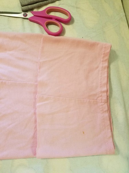 Getting the Perfect Length on Cut-off Pants - cut made on pink pair