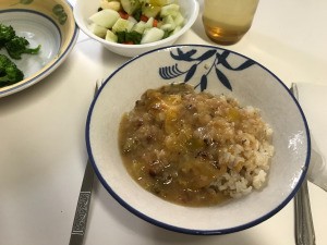 Brown Tomato Gravy on rice