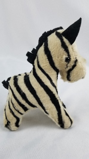 Identifying Stuffed Animals - zebra