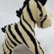 Identifying Stuffed Animals - zebra