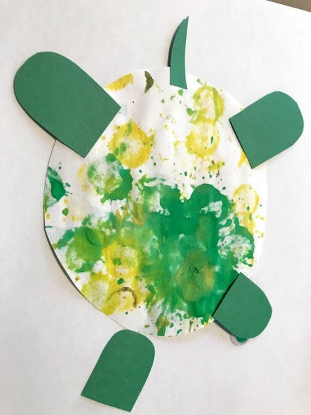 Personalized Turtle Wall Art Using Old Art - cut the artwork into a shell shape