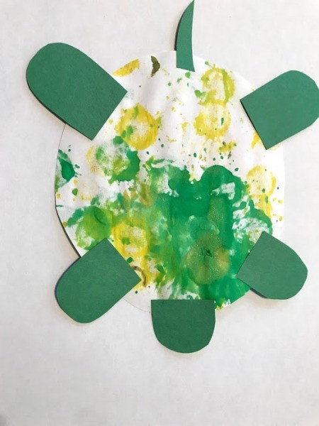 Personalized Turtle Wall Art Using Old Art - position the legs, tail, and head