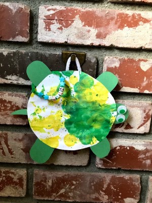 Personalized Turtle Wall Art - turtle artwork hangin on a brick wall, pr