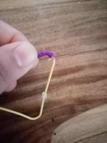 Paper Clip Earrings - wrap with yarn