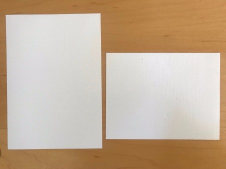 DIY Last Minute Wedding Invitation Cards - cut out cards using paper cutter/trimmer