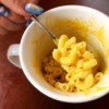 macaroni & cheese in a cup