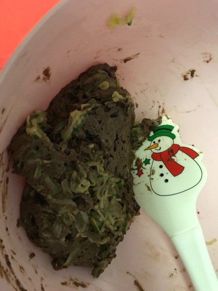 Zucchini added to batter