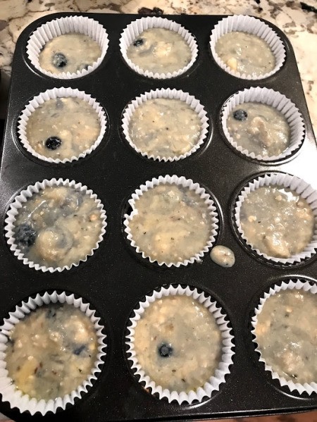 filled muffin paper liners