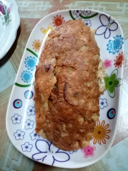 Chicken Egg Roll on plate