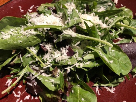 spring salad mix & cheese