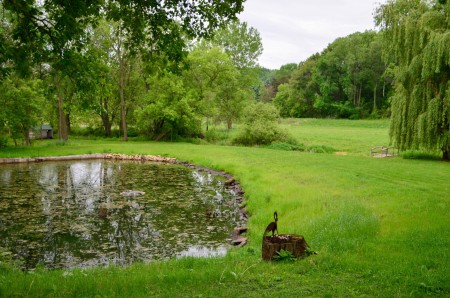 A beautiful garden in Okalasca, Wisconsin.