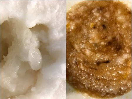 mixings eggs, sugar, coconut oil & vanilla