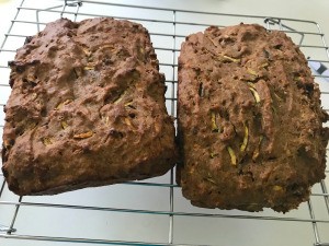 Zucchini Bread cooling on rack