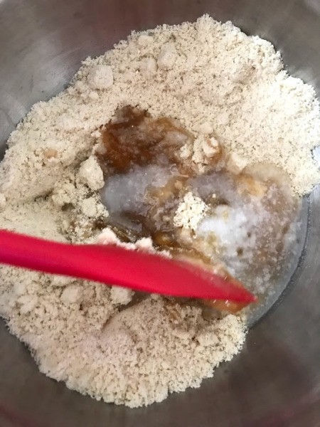 mixing wet & dry ingredients
