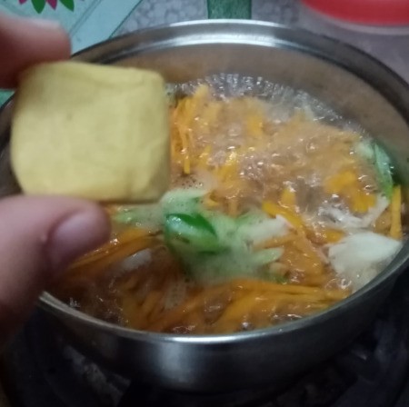 adding boullion cube to Soup