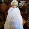 Identifying a Porcelain Doll - doll in white christening dress