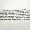 Value of a 1963 English Language Edition of Planet of the Apes - closeup of copyright information