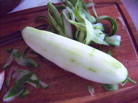 peeled Cucumber