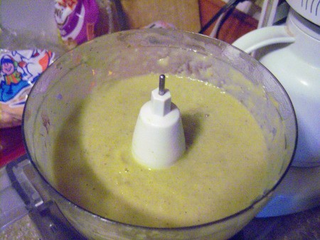 Creamy Cucumber Soup in processor