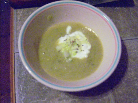 Creamy Cucumber Soup in bowl