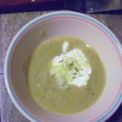 Creamy Cucumber Soup in bowl