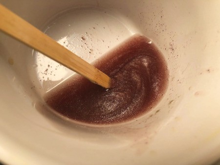 How to Make Natural Tinted Lip Balm - stir well and add edible glitter if desired