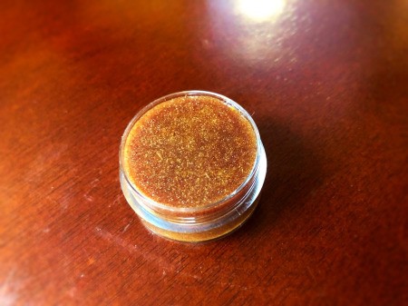 How to Make Natural Tinted Lip Balm - pour the red shade into a container, cool, and seal