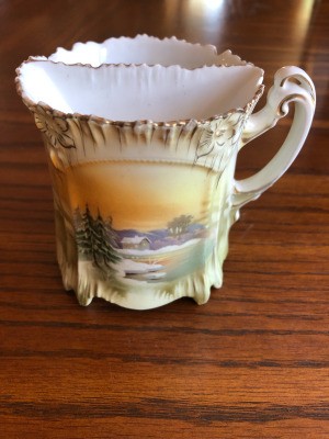 Selling a R & S Prussia Tea Cup - tea cup with built in bag draining area