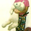 Identifying a Vintage Stuffed Unicorn - child holding a stuffed unicorn from the 1980s