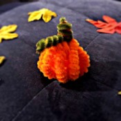 Pipe Cleaner Pumpkin Craft - individual pipe cleaner pumpkin