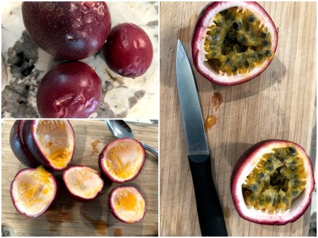 passionfruit cut