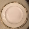 Selling Royal Doulton China - plate with gold filigree and green line around the edge and a thin gold line around the inside serving area