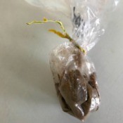 A plastic bag of homemade Old Bay Seasoning