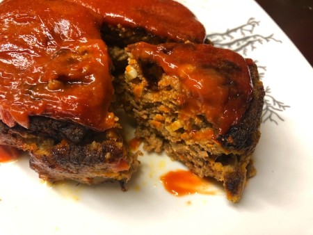 Glazed Meat Loaf on plate