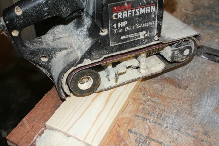 Wooden Barn Star Quilt Pattern - after cutting the boards sand