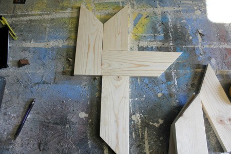 Wooden Barn Star Quilt Pattern - vertical piece