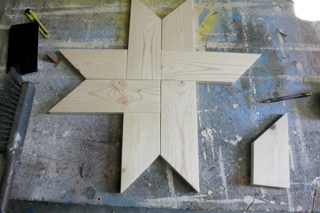 Wooden Barn Star Quilt Pattern - continue building